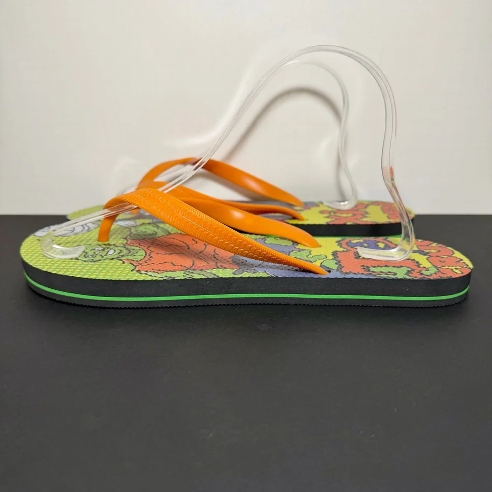 Mens Big Herc x TOXIC CRUSADERS Flip Flop Sandals 1 of 100 / Size 12 - Picture 3 of 8